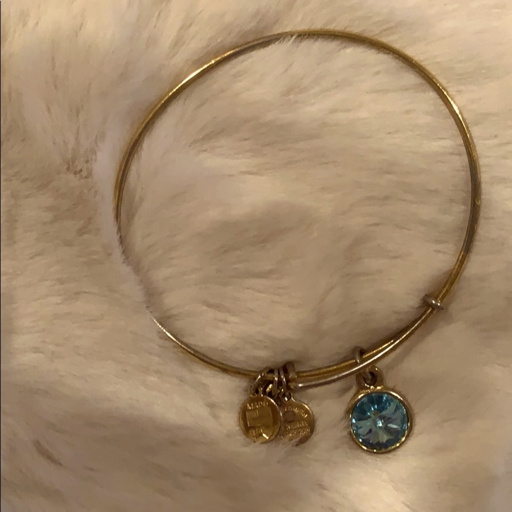 Aquamarine Alex and Ani bracelet